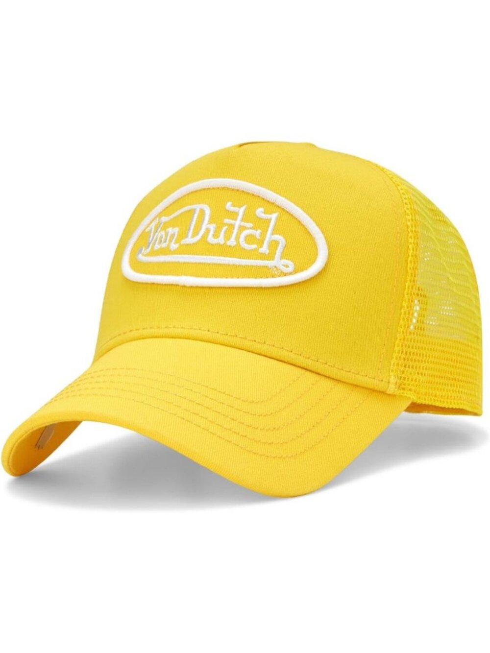 Retro Classic Unisex Trucker Hat - Solid Color Mesh Snapback Baseball Cap